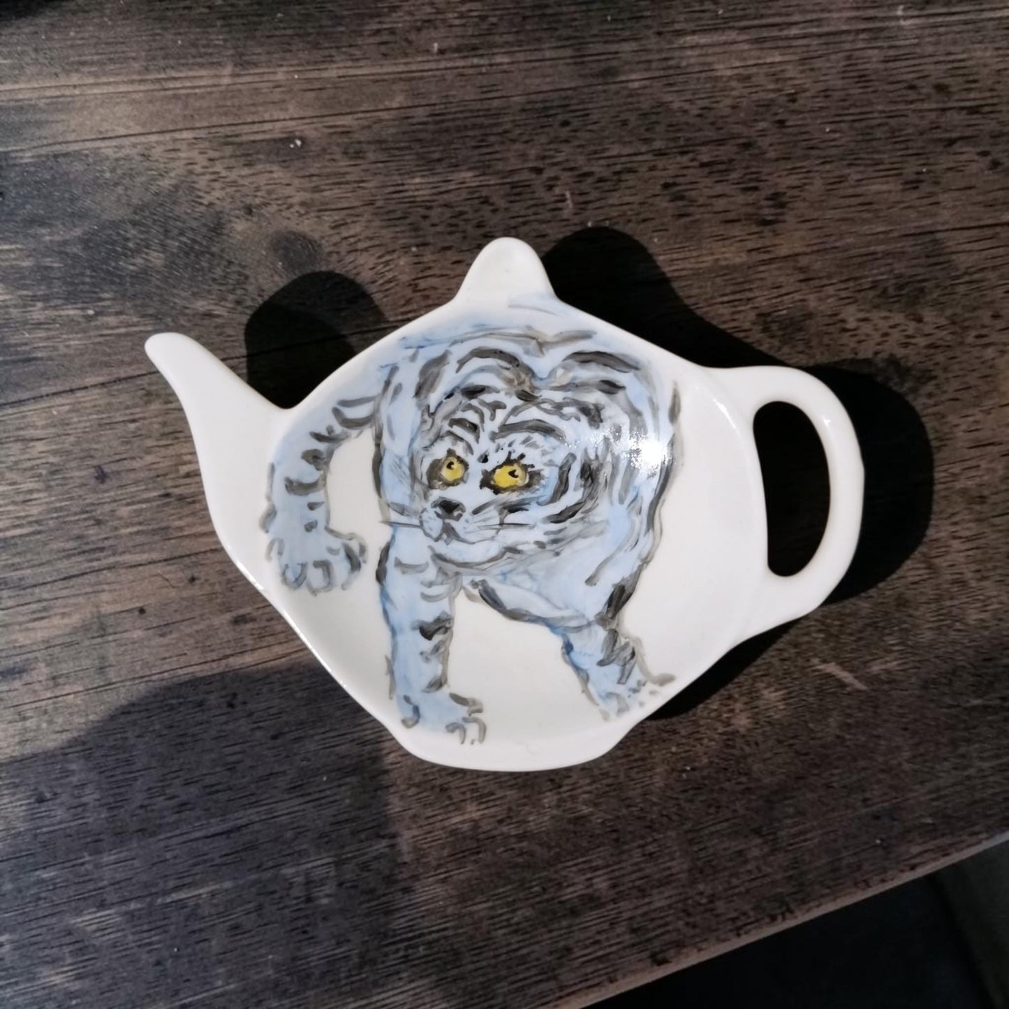 Poggiabustine da tè Tigre azzurra