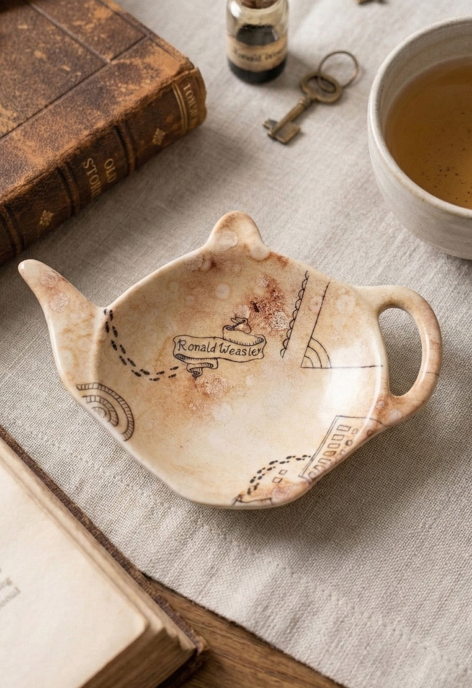 Poggiabustine da tè Mappa del Malandrino Ron Weasley