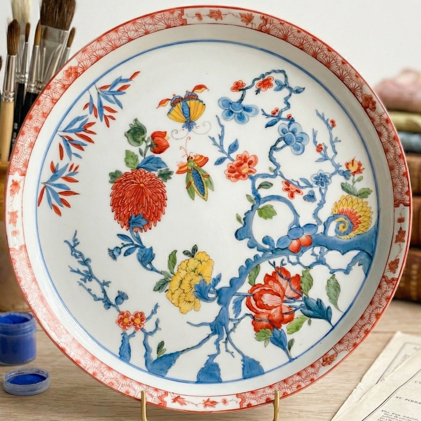 Piatto decorazione orientale