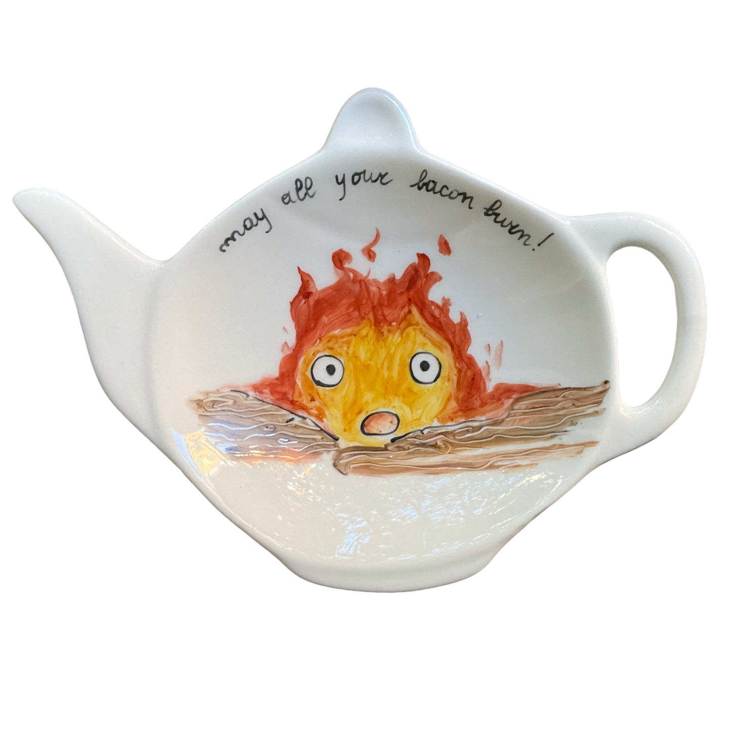 Poggia bustine da tè “Che tutto il tuo bacon bruci!”