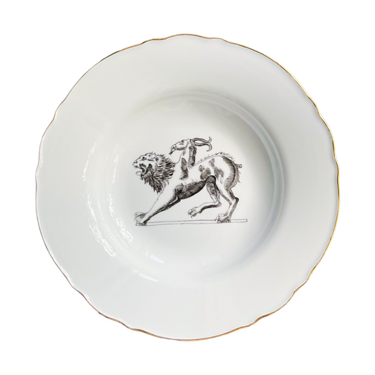 Piatto fondo “Monstrorum Historia” Chimera