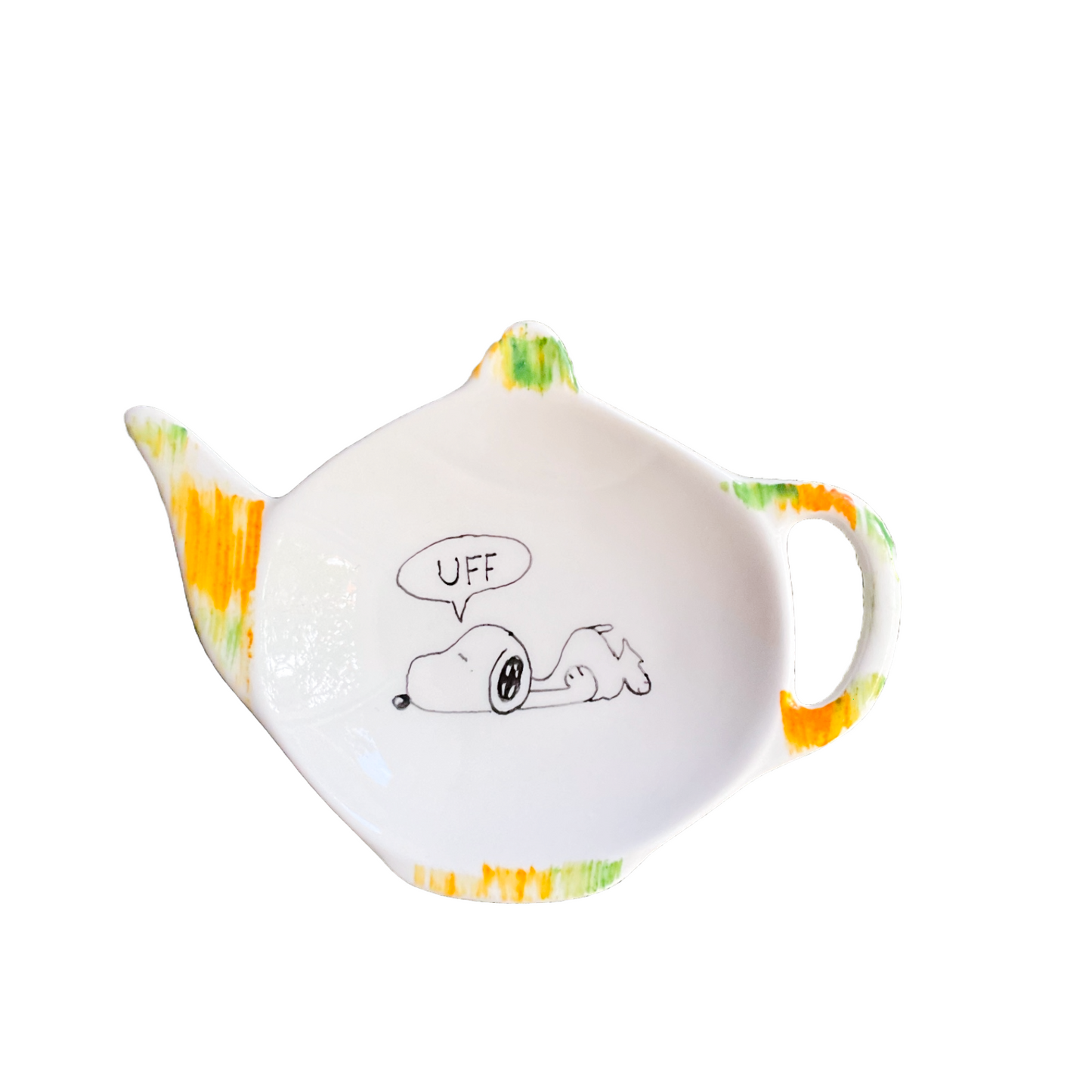 Poggiabustine da tè Snoopy annoiato