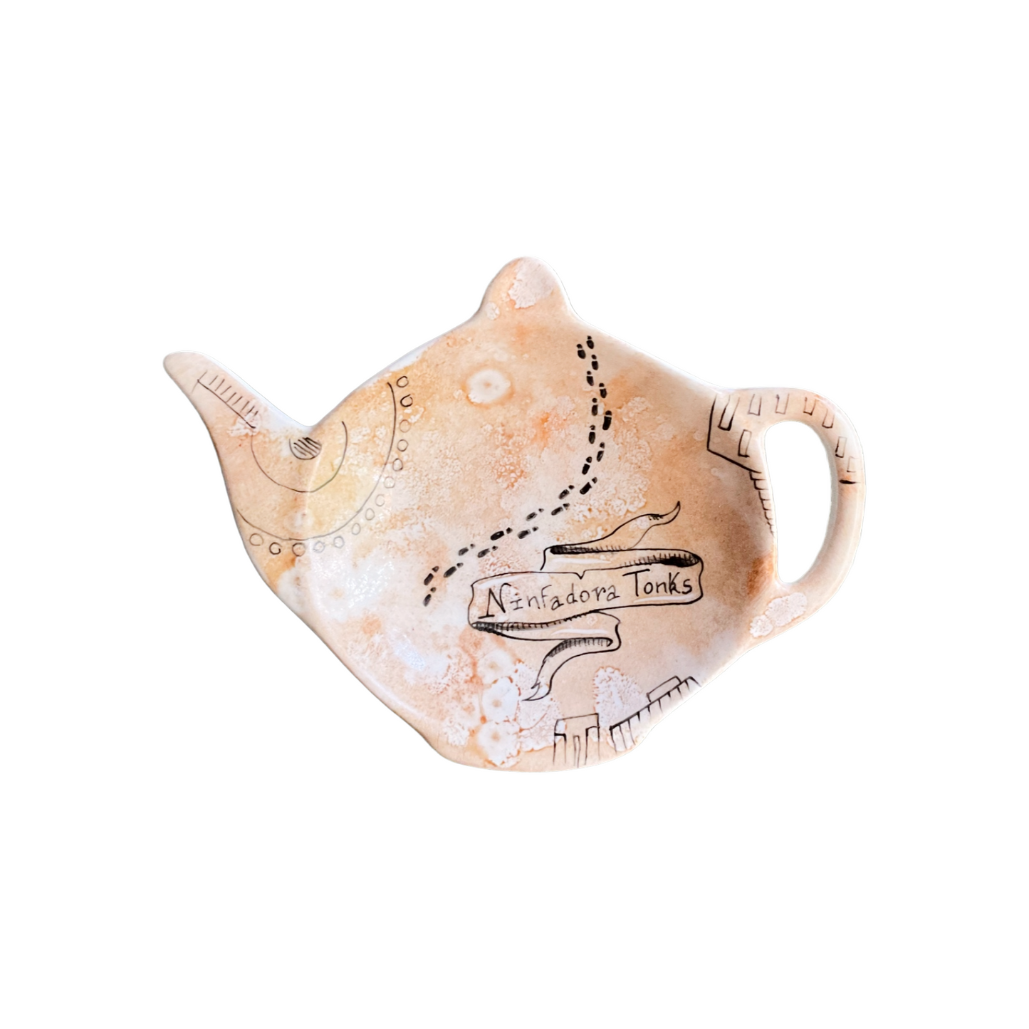 Poggiabustine da tè Mappa del Malandrino "Ninfadora Tonks"