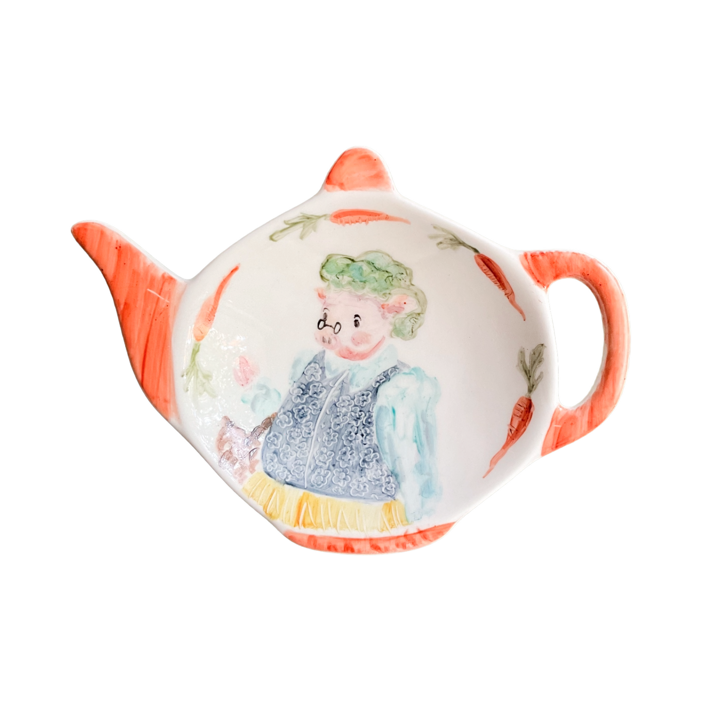 Poggiabustine da tè Maialino al mercato