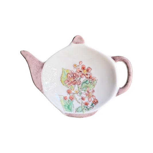 Poggiabustine da tè Rosa Floreale